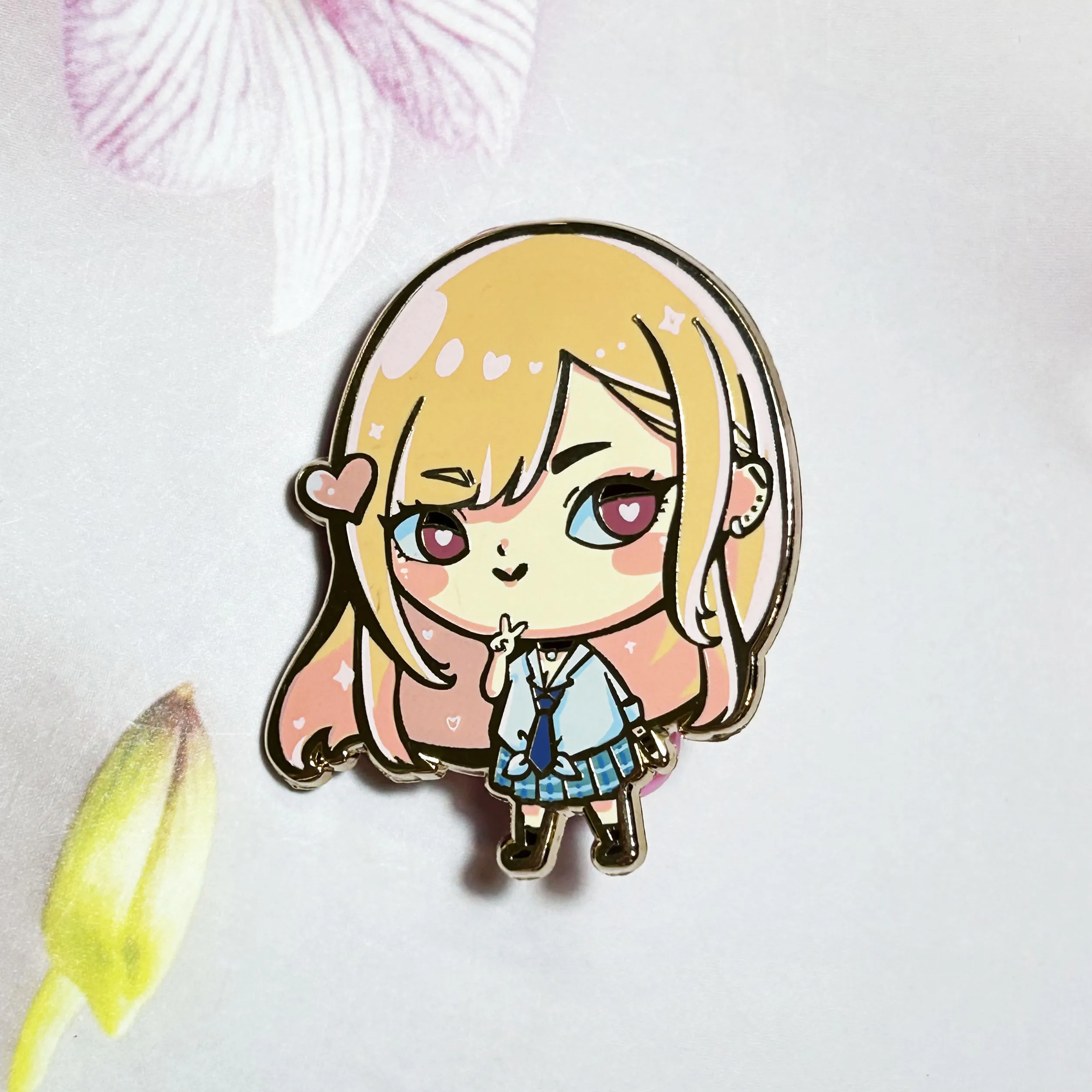 kunshan custom lovely anime pin lapel pin silk screen printing hard enamel pin