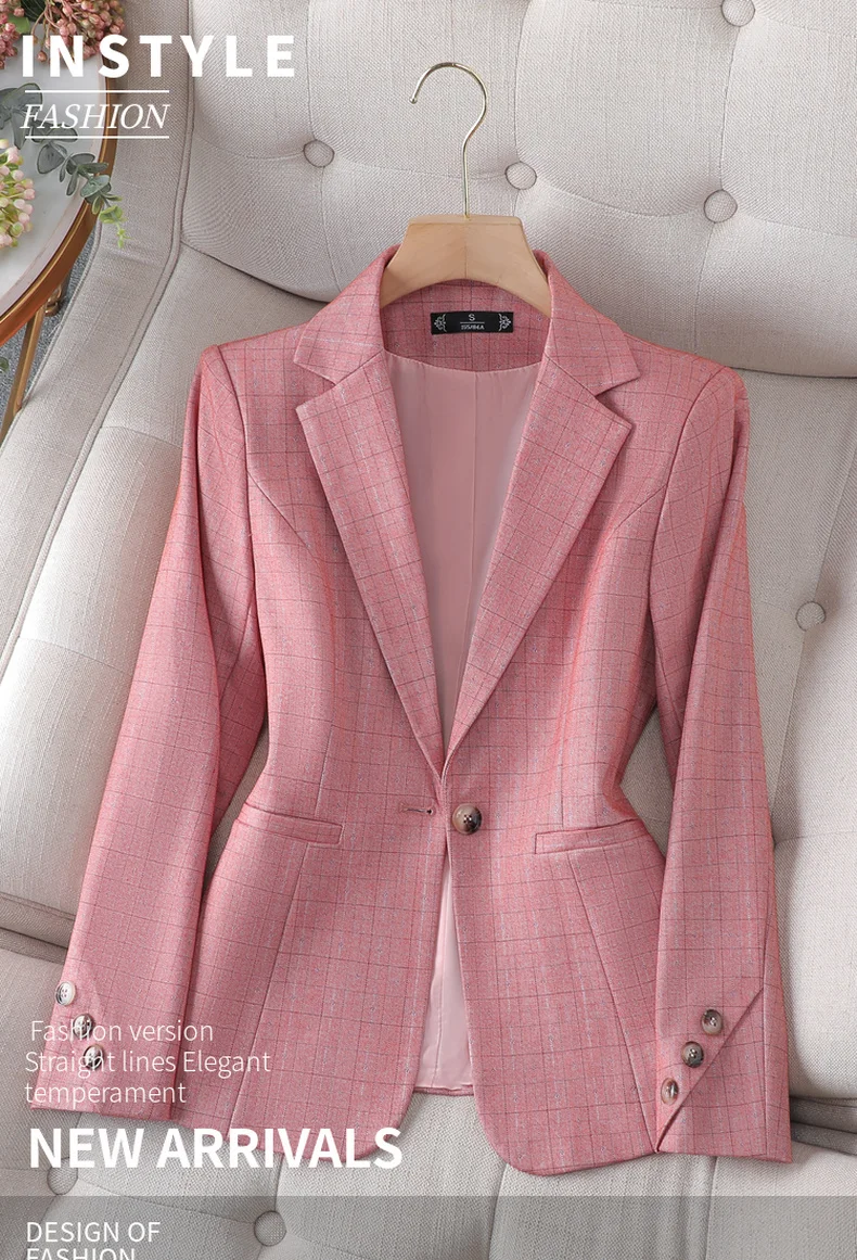 Hot Selling High Quality Office Women's Suit Coat 2023 Women's Slim Fit Suit Coat Long Sleeve