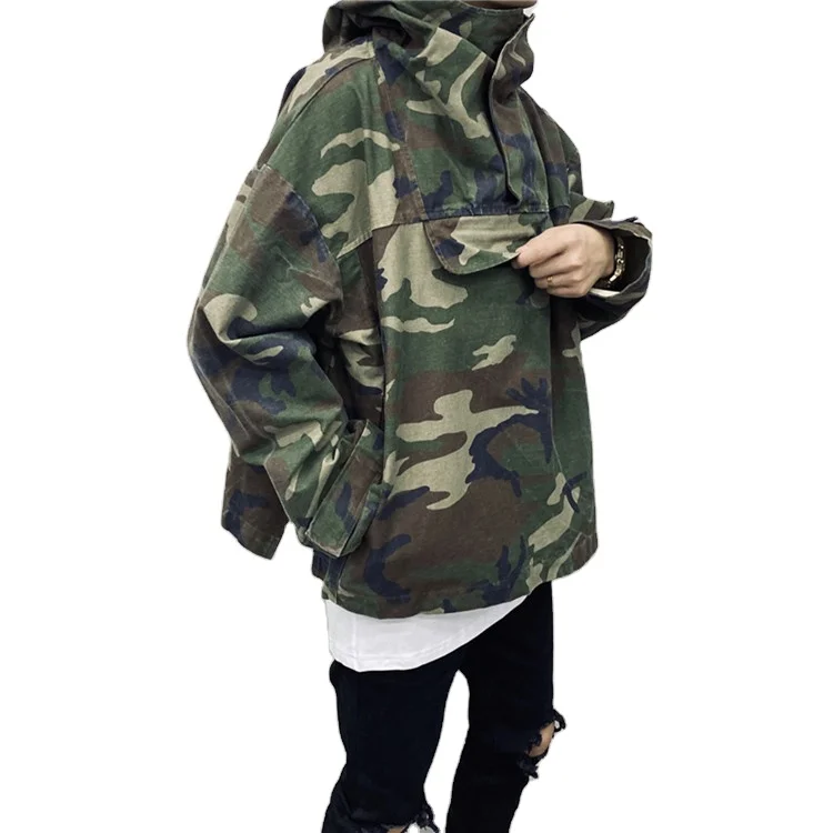 Loose Fit Military Windbreaker Jackets 