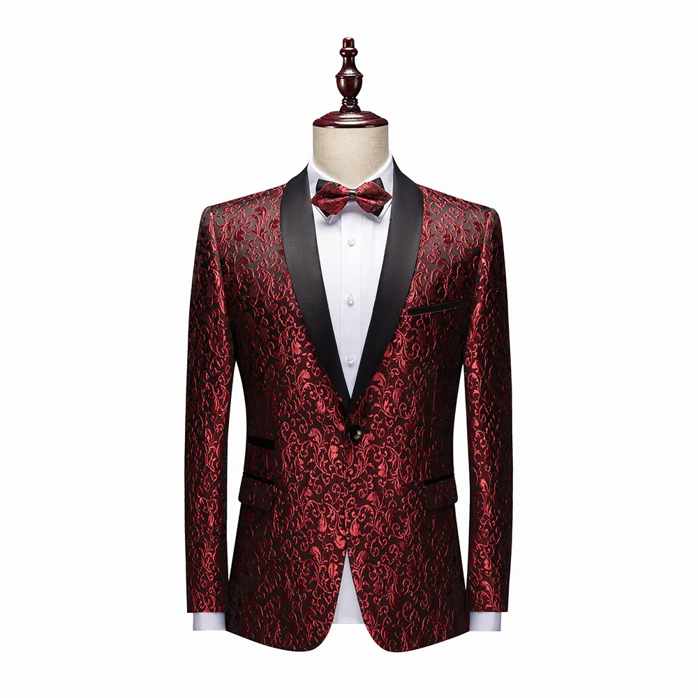 Custom Men's Sequin Blazer Party Dance Bling Coat Party Prom Male Stage Slim Fit Costumes Tuxedo Suits