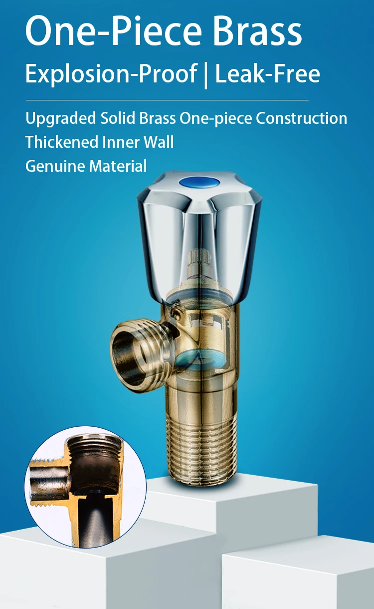 ABS Handle Brass Washing Machine Angle Valve Brass Valve Plumbing Angle Stop Valve Angle Valve 1/2 Water Bathroom Fittings manufacture