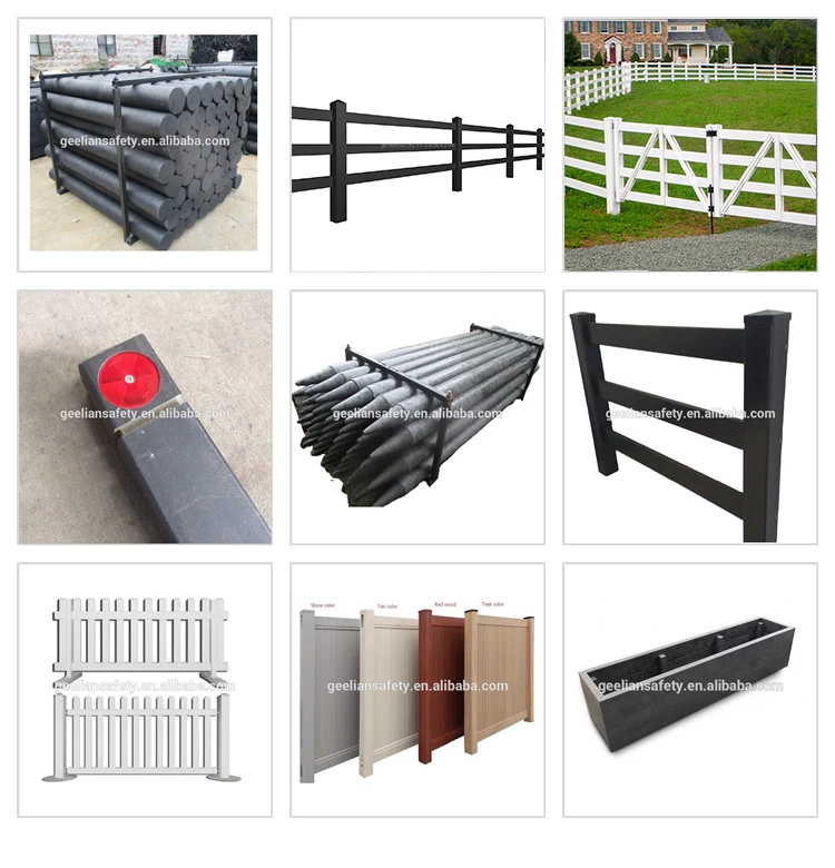 Cheap Solid Recycle Plastic Fence Posts Round 30mm Recycled Fence Post