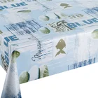 Sea Shell Design Tablecloth Beach Theme Starfish Sea Shell Conch Printed Fabric Table Cloth