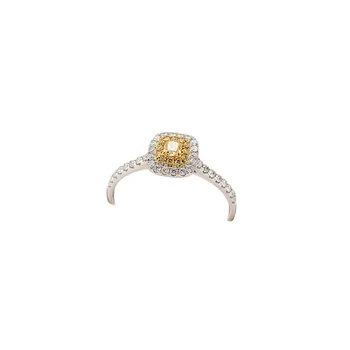 Factory Wholesale Price Diamond Ring 18K Real Gold Jewelry
