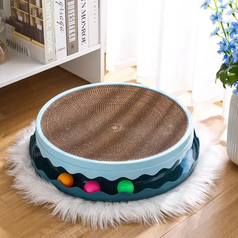 New High Quality Funny Round Cat Toy Interactive Cat Scratching Board Pet Supplies supplier