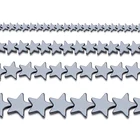 Beads Flat Five-pointed Star Hematite Beads Jewelry Loose Beads Black Stars Beaded