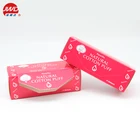 Custom Paper Paper Custom Eco Friendly Die Cutting Red Natural Cotton Puff Paper Packaging Box