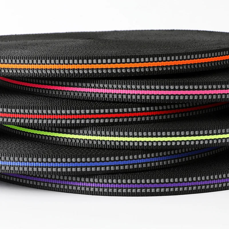 1.5cm Nylon Reflective Luggage Belt Pet 