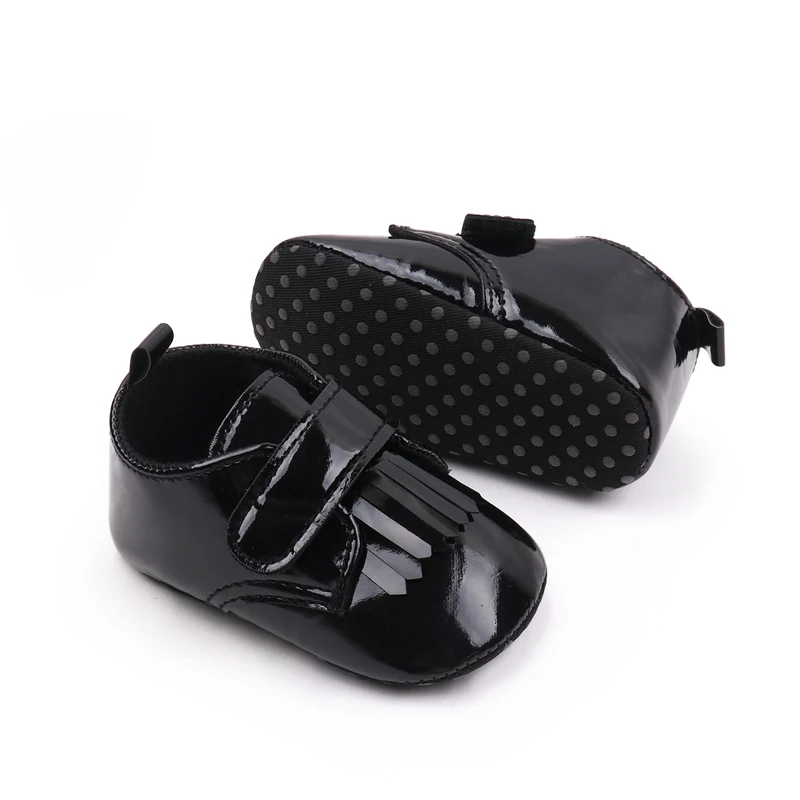 Spring & Summer Soft-soled Baby Walking Shoes with Bright Leather Fringe for Girls manufacture