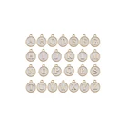 12mm Double Face Enamel Letter A-Z European Alphabet Charms Handmade Customized Alphabet Beads Alloy