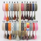 Name Colorful Handmade Woven Bracelet Custom Name Letters Logo Jewelry Braided Friendship Bracelets Bangles