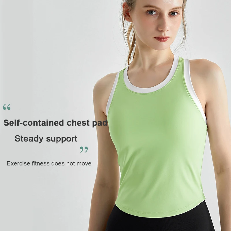 Premium Quality Quick Dry Breathable Sleeveless Gym Womens Sports Bra Women For Outdoor With Breast Pad