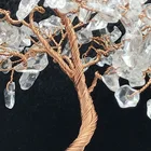 White Natural White Crystal Tree Stones Tree Copper Wire Wrapped Chakra Treeof Handmade Tree For Home Decor