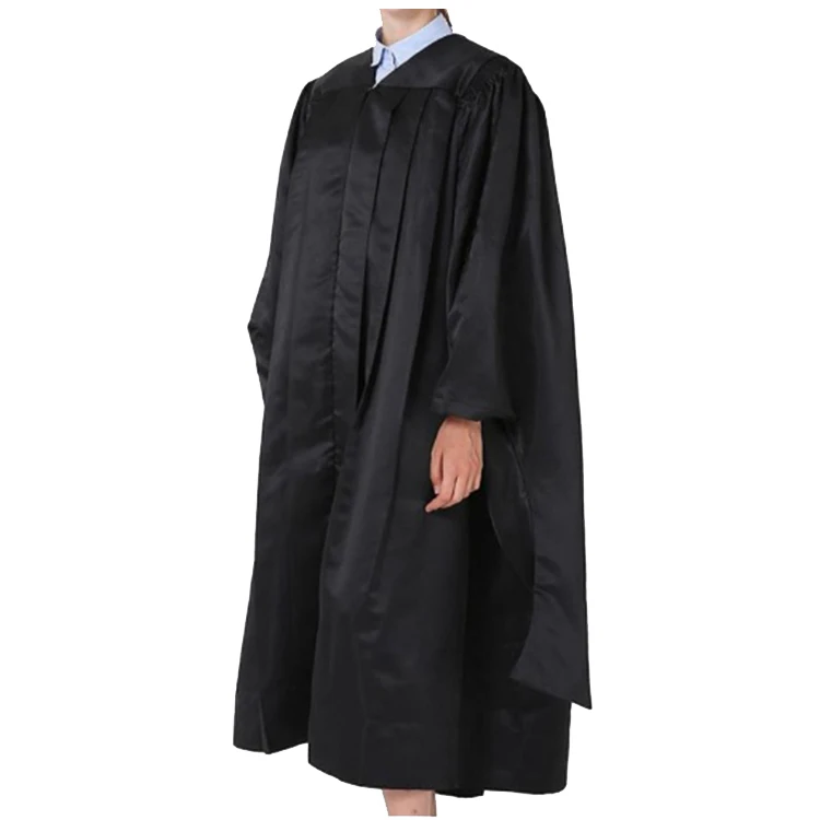 Unisex Black Deluxe Masters Graduation Cap and Gown With Hood 2023 Tassel details