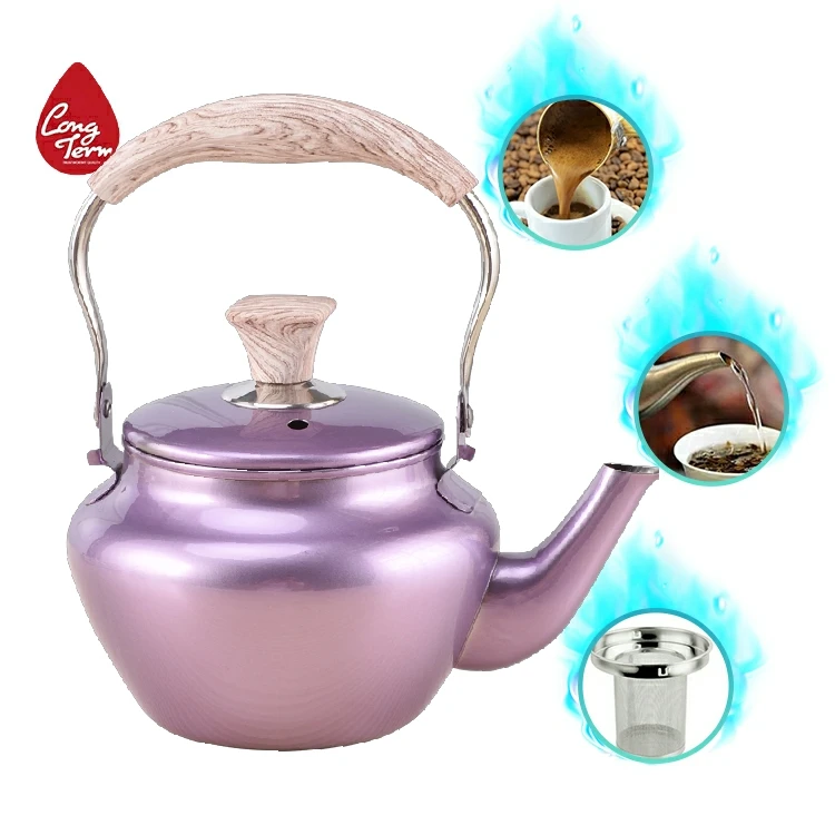 Modern Style chinese teapot with filter net push type extra-large glass teapot  for home or hotel