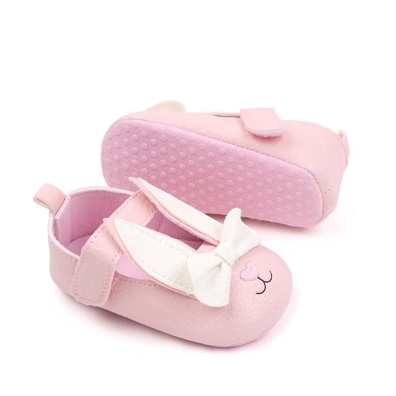 New Female Spring and Autumn Color Cartoon Rabbit Soft Bottom Infant Girls Shoes supplier