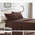 Sheet Bed Sheet 100 Cotton American Luxury Dark Brown Full Size 800tc Bedding Set Bed Sheet 100% Cotton