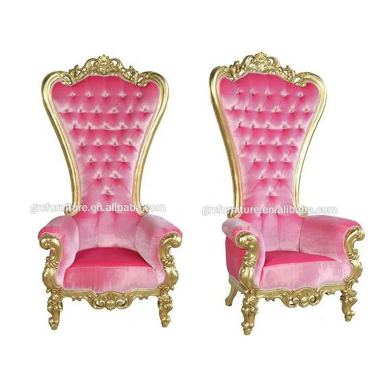 velvet princess chair