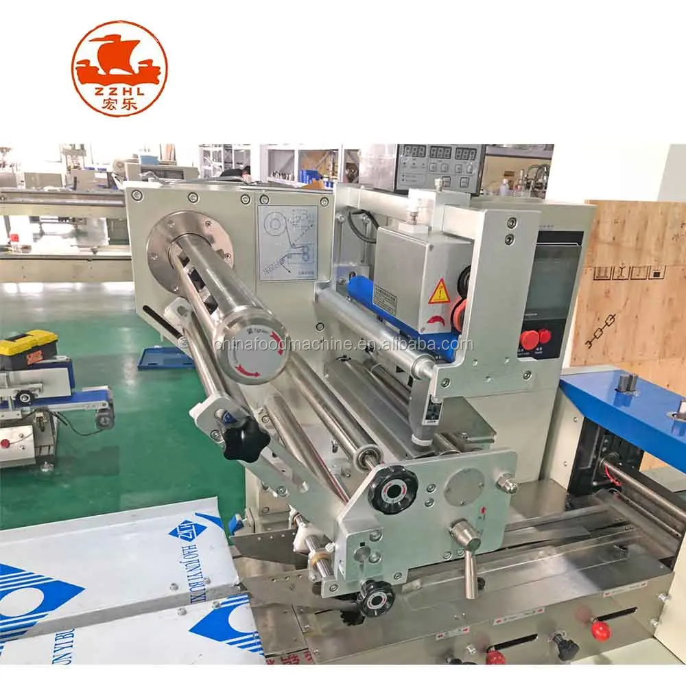 Horizontal Flowpack Pillow Type Face Mask Chocolate bar Ice Condom Protective Clothes Packing Sealing Machine manufacture
