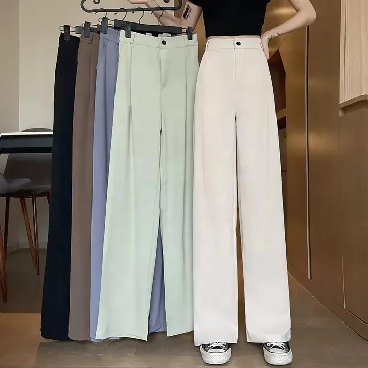 Women 's High Waist Wide Leg Baggy Jeans Side Pocket Denim Pants Vintage Cargo Pants Boyfriend Trousers Y2K Streetwear