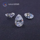 Gemstone Shape Moissanite Gemstone Pear Cut 9*13mm Color Fire Diamond Customizable Shape Moissanite Diamond
