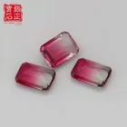 Gemstone Shape Loose Glass Gemstone Color Red Shape OCT Synthetic Gemstone