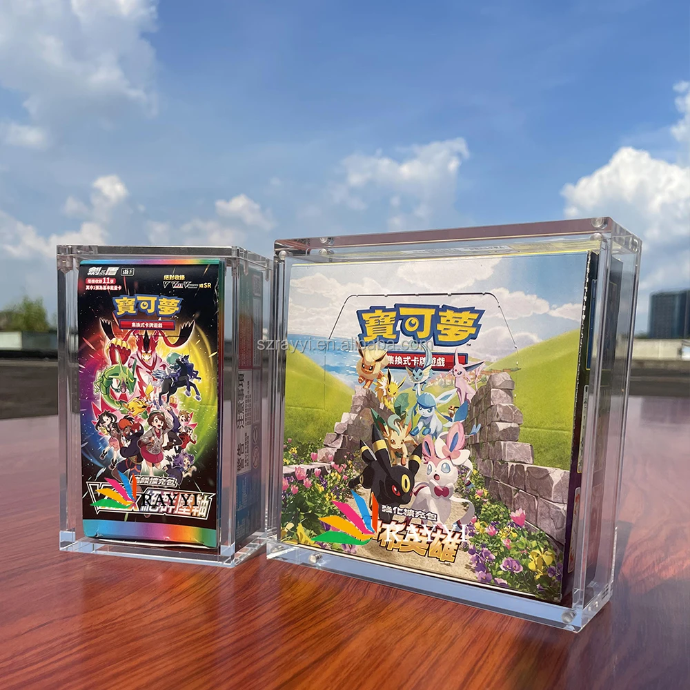 Ray Yi Custom Clear Acrylic Japanese Booster Box Display Case Wholesale