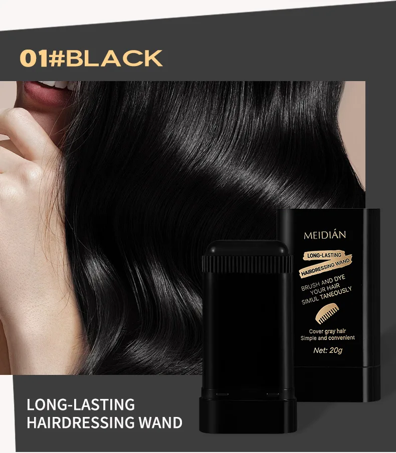 OEM ODM Custom Hairdressing Stick Private Label Wholesale Cover Gray Hair Portable Gentle Dyeing Hairdressing Wand Factory Price