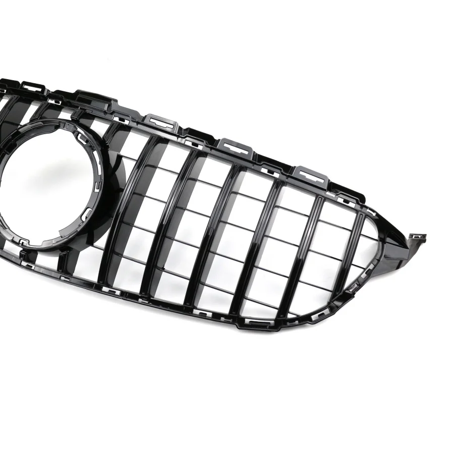 product tiypeor car black abs silver gt style grill cars mesh grille for mercedes benz c class w205 2019-5