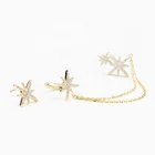14k Gold Earrings Earringsgold 2020 Hotsale 14K Gold Plated With Fashion Star Earrings For Women