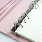 School Kawaii Macaron Leather Hardcover School Binder Spiral Notebooks Set Stationery A6