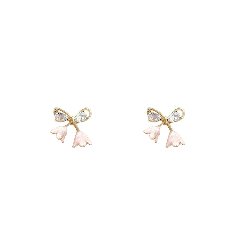 Super fairy The butterfly flowers Stud earrings  Light and decoration Restoring ancient ways earrings temperament earrings