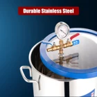 P PBAUTOS 3.5CFM Vacuum Pump And 5Gallon 18L Stainless Steel Degassing Vacuum Chamber Vacuum Pump Set