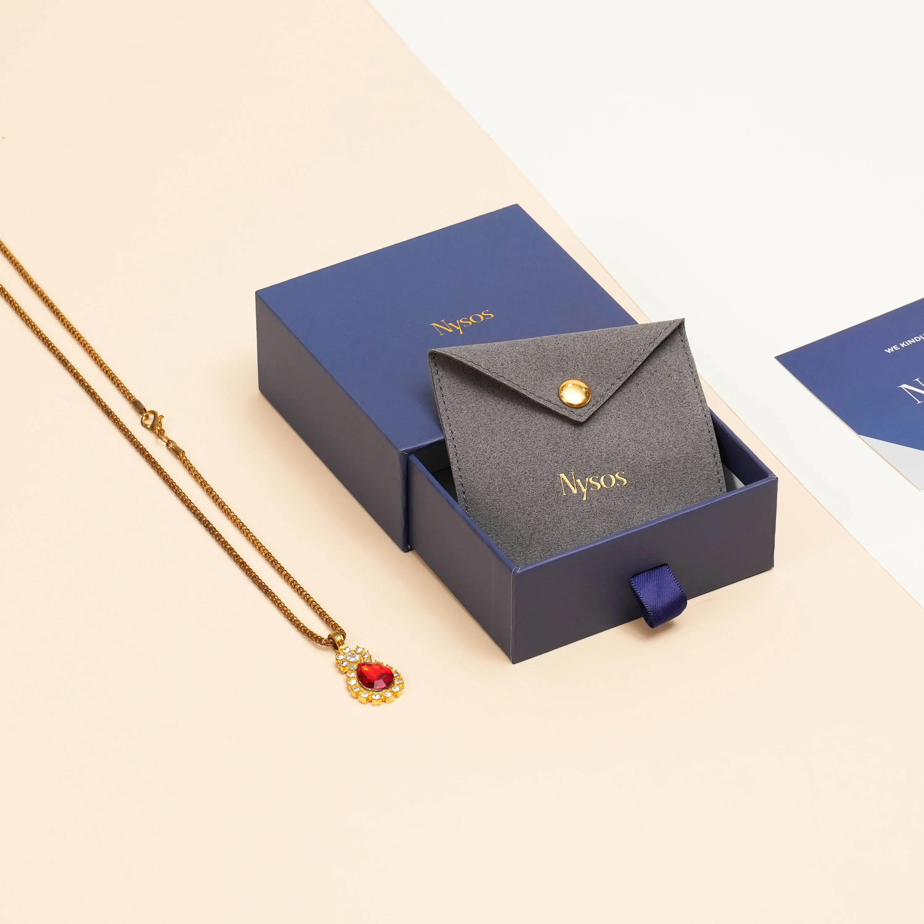 Custom Logo Drawer Sliding Paper Cardboard Jewellery Box Luxury Gift ...