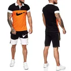 Fit T-shirt Men Brand New Design Luxury Loose Fit Brand Men T Shirt T Shirts And Shorts Sets