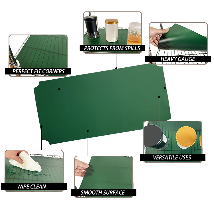 PP Eco-friendly Wire Shelf Liners Non-slip Drawer Liners for Household Food Grade