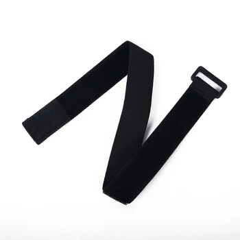 Custom Factory Price Reusable Soft Stretch Cable Ties Adjustable Nylon Elastic Hook and Loop Strap