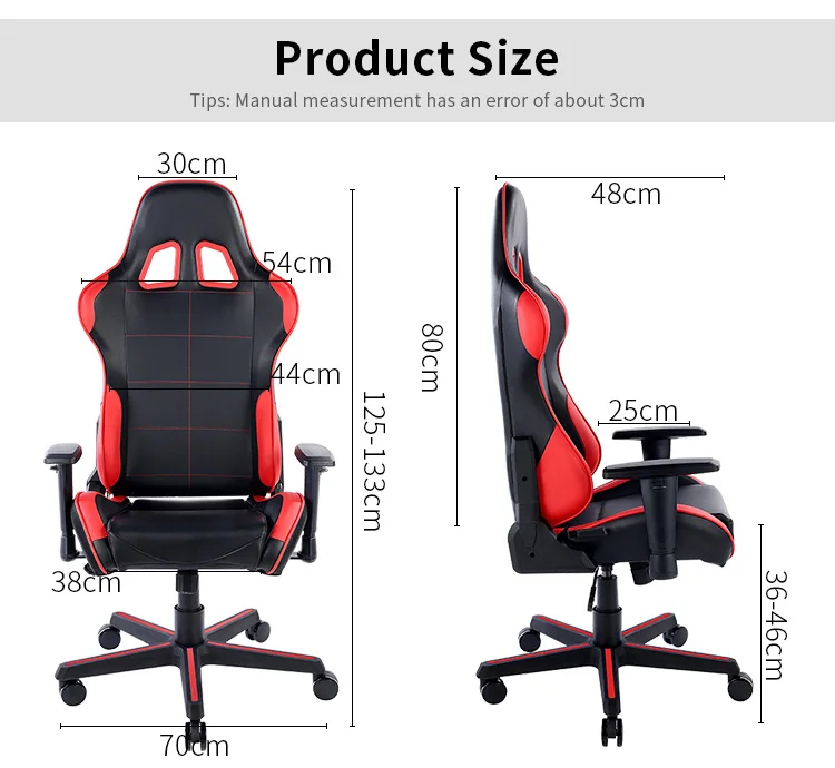 Manufacturer Newest Cheap Sales Racing Car Gaming Chair