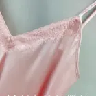 Summer Dress Summer Cool Summer Ladies Sleepwears Dress Sling Satin Nightdress Suitable For Students