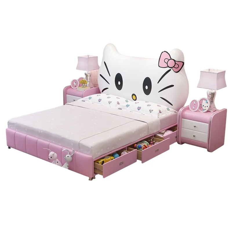 Children Cartoon Princess Bed Pink Modern Design Kids Bed With Storage  Bedroom Furniture Girls Wood Kid Beds With Cheap Price - Buy Pink Modern  Kids Bed,Kid Bed Furniture Girls,Children Cartoon Princess Bed