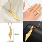 Silver Necklace 925 Wholesale Women Men Jewelry Custom Gold Plated Sterling Silver Pendant Palestine Map Necklace 925