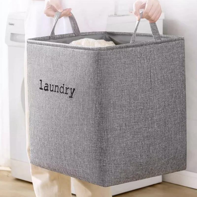 HUAYI  Selling High quality  Fabric Large Canvas storage basket laundry basket