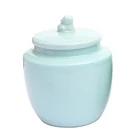 Tea Modern Design Custom Logo Chinese Style Coffee Tea Canisters Sugar 900ml Ceramic Food Storage Jar