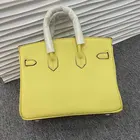 New Leather Women's Bag Luxury Bag Yellow 2021 New Fashion Cowhide Shoulder Crossbody Lady Hand Bag