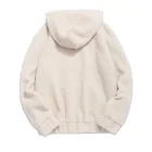Custom Hoodie Custom Winter Men Heavy Faux Fur Hoodie OEM Soild Warm Sherpa Fleece Hoodie