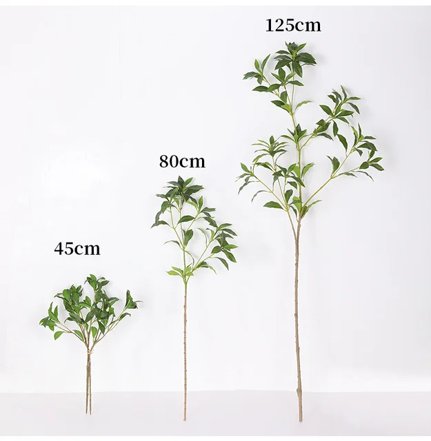 45/80/125cm artificial green plant Pierisjaponica decor indoor outdoor artificial Horse drunk wood plant decoration