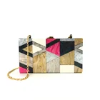 Hand Clutch Bag Clutch Hot Sale Luxury Wish Colorful Hit Color Second Gram Force Hand Acrylic Clutch Bag Women 2020