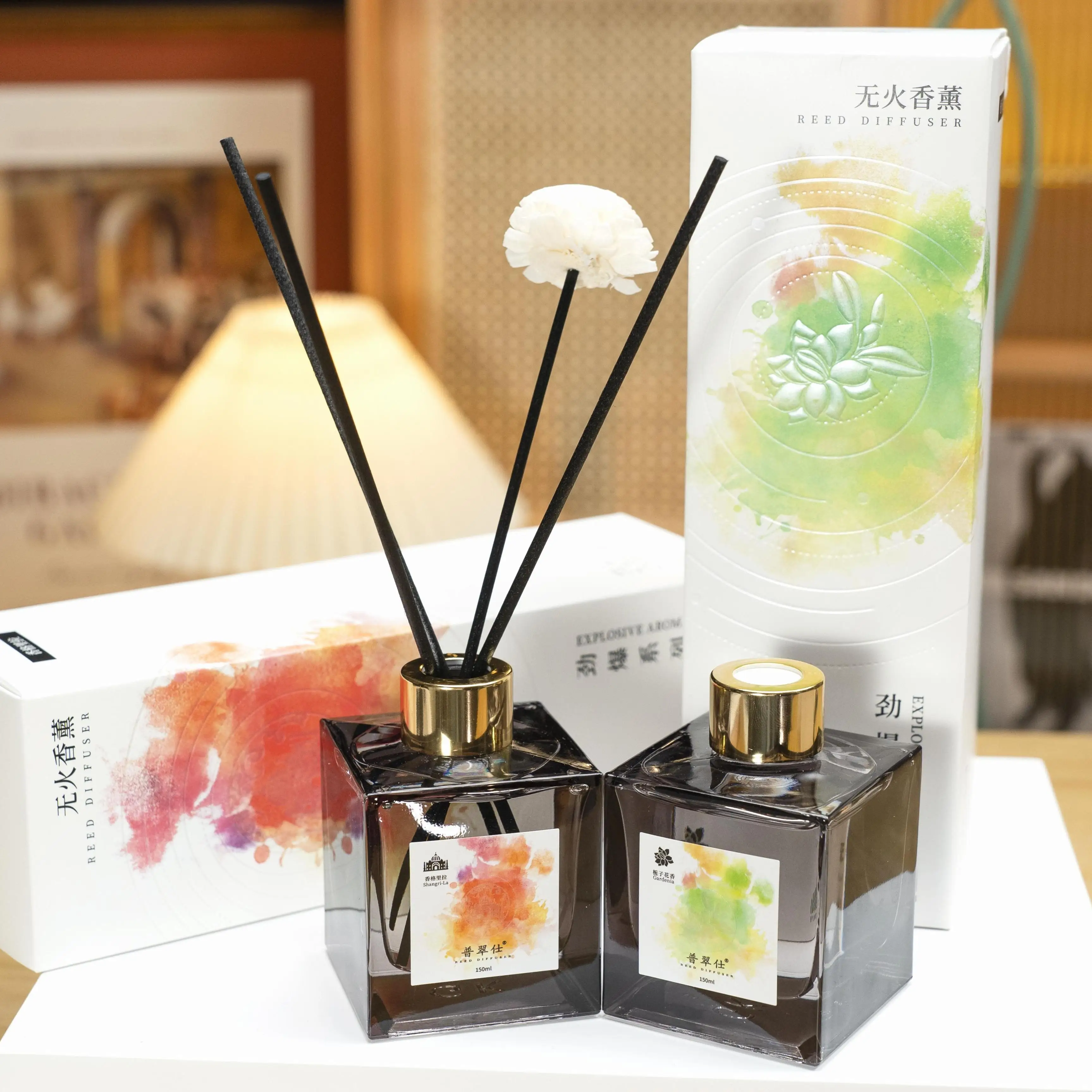product oem no fire natural evaporation diffuser quick consumption indoor daily diffuser aromatherapy reed diffuser set-4