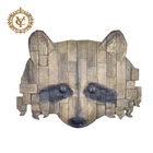 Brown Decor Resin Brown Wood Like Raccoon Hanging Wall Decoration Wall Hanging Decor