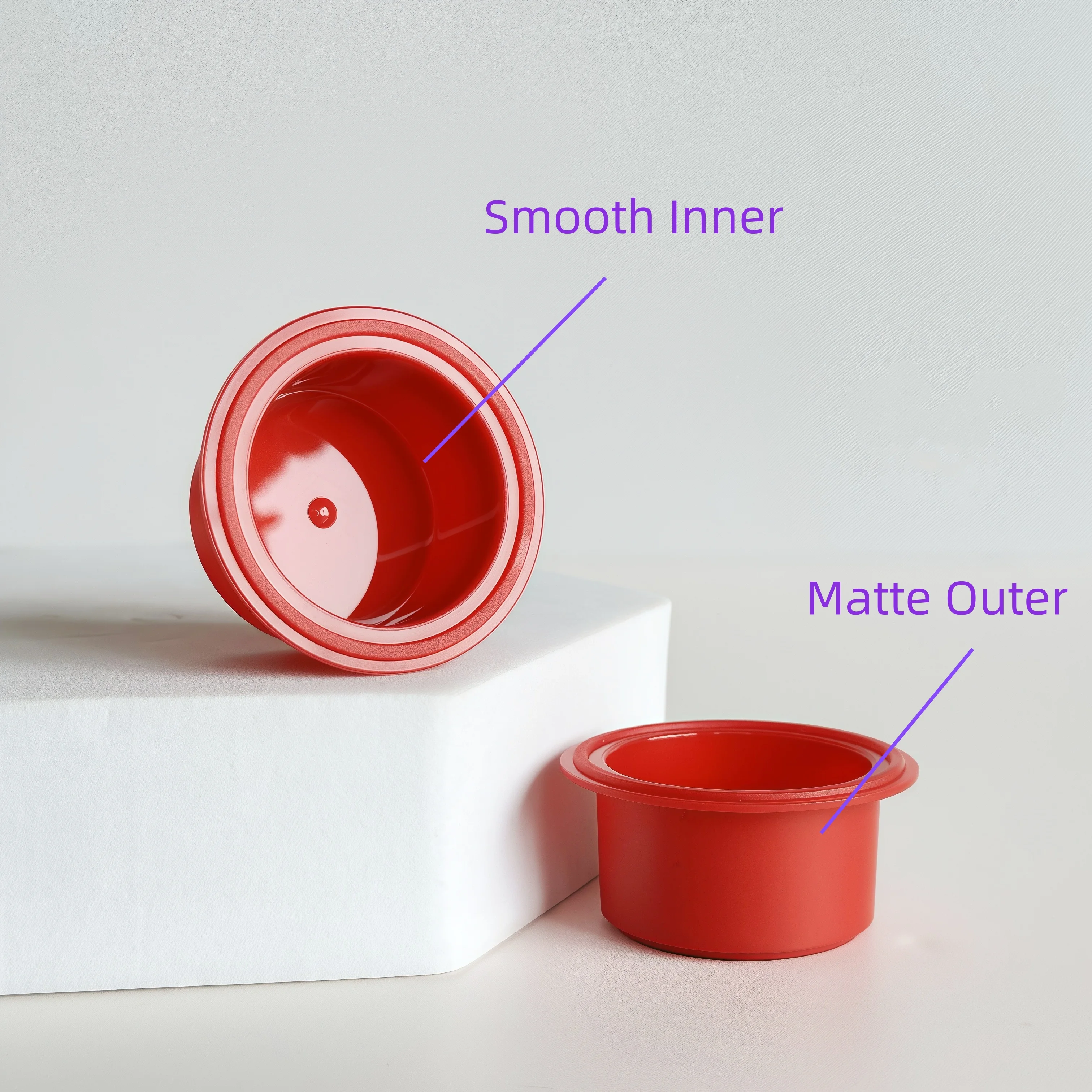 Customizable Single Wall PP Cosmetic Cup with Hemispherical Shape for Facial Cream Lotion